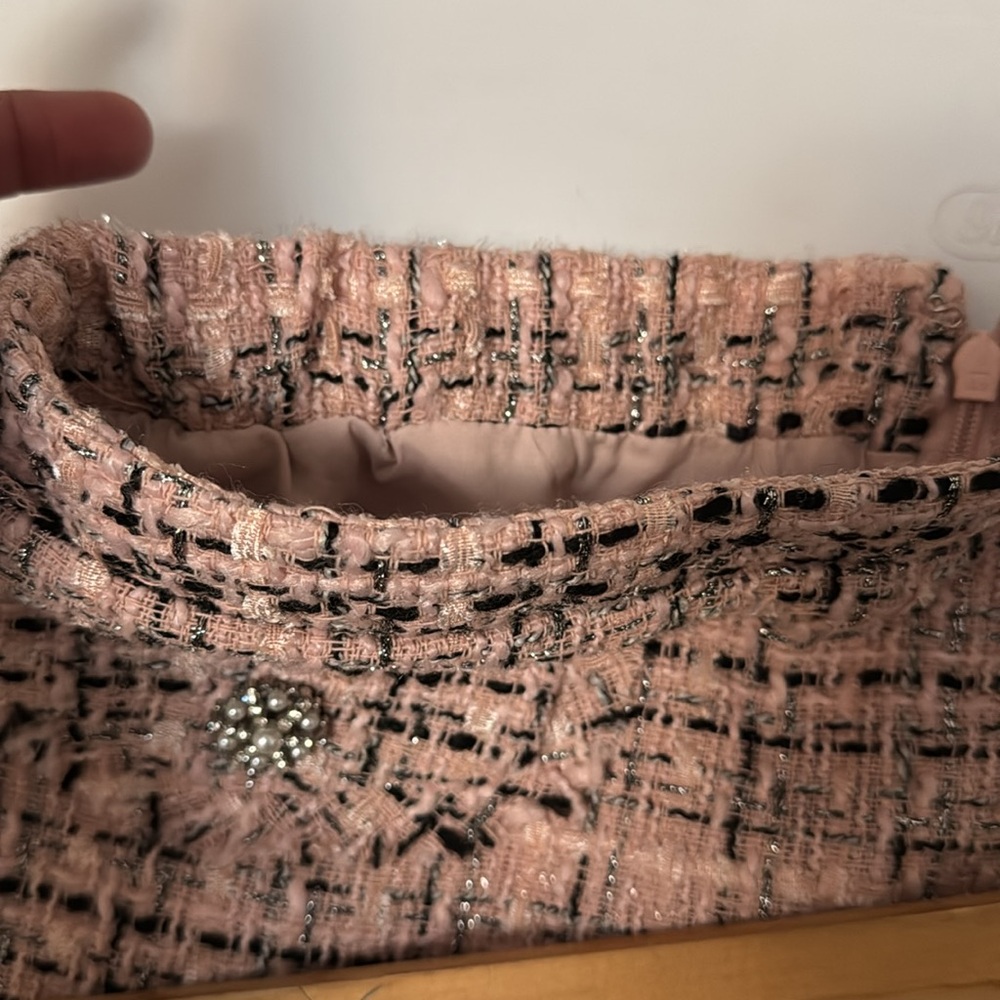 NWT Women's tweed Boucle Skort Light Pink - Picture 12 of 12
